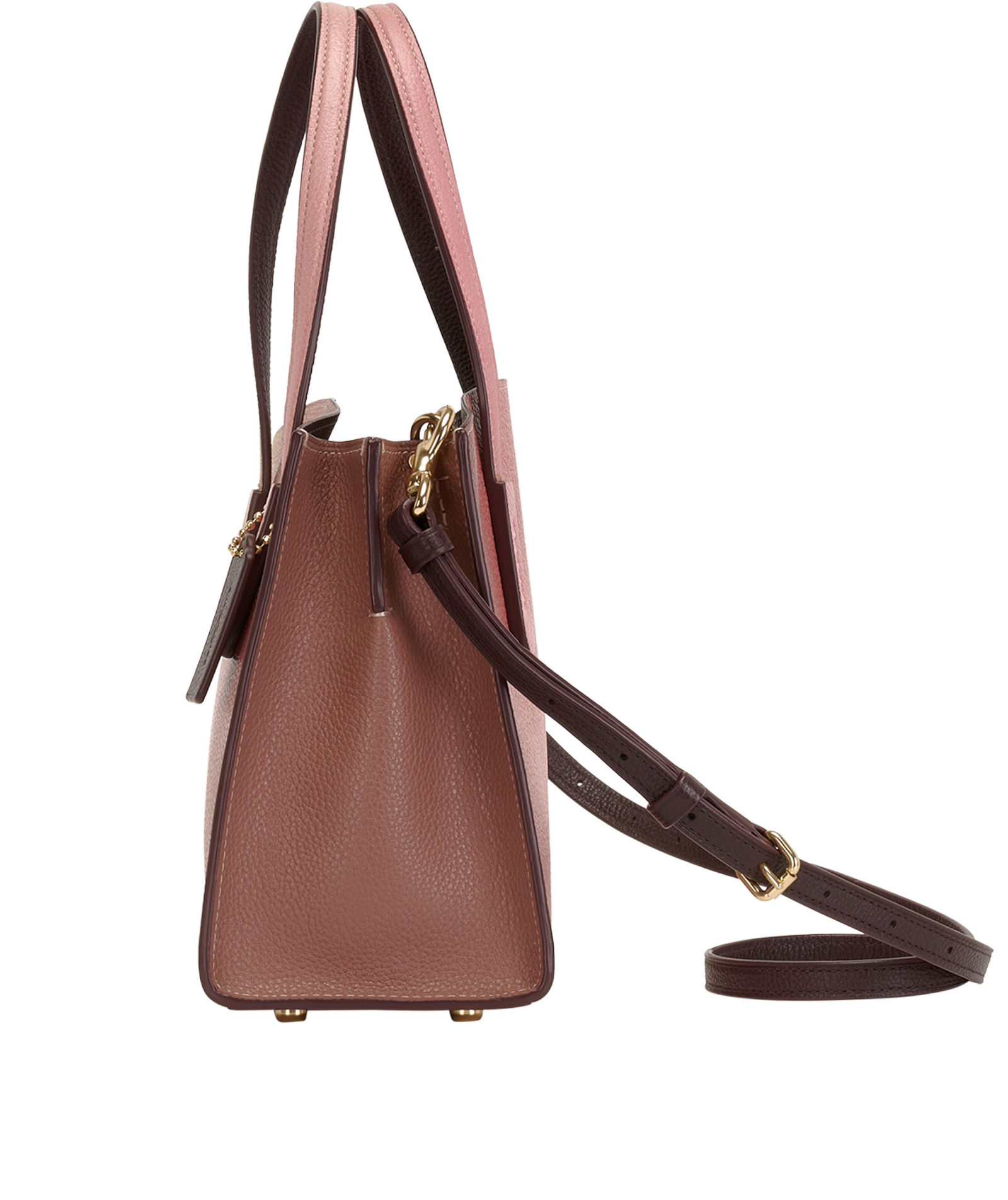 Charlie Carryall, &pound;195, Handbags, Pink, Leather, Bottom view